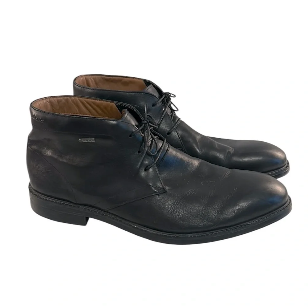 Clarks Men's Black‎ Leather Chilver HI GTX Size 12 Classic Business